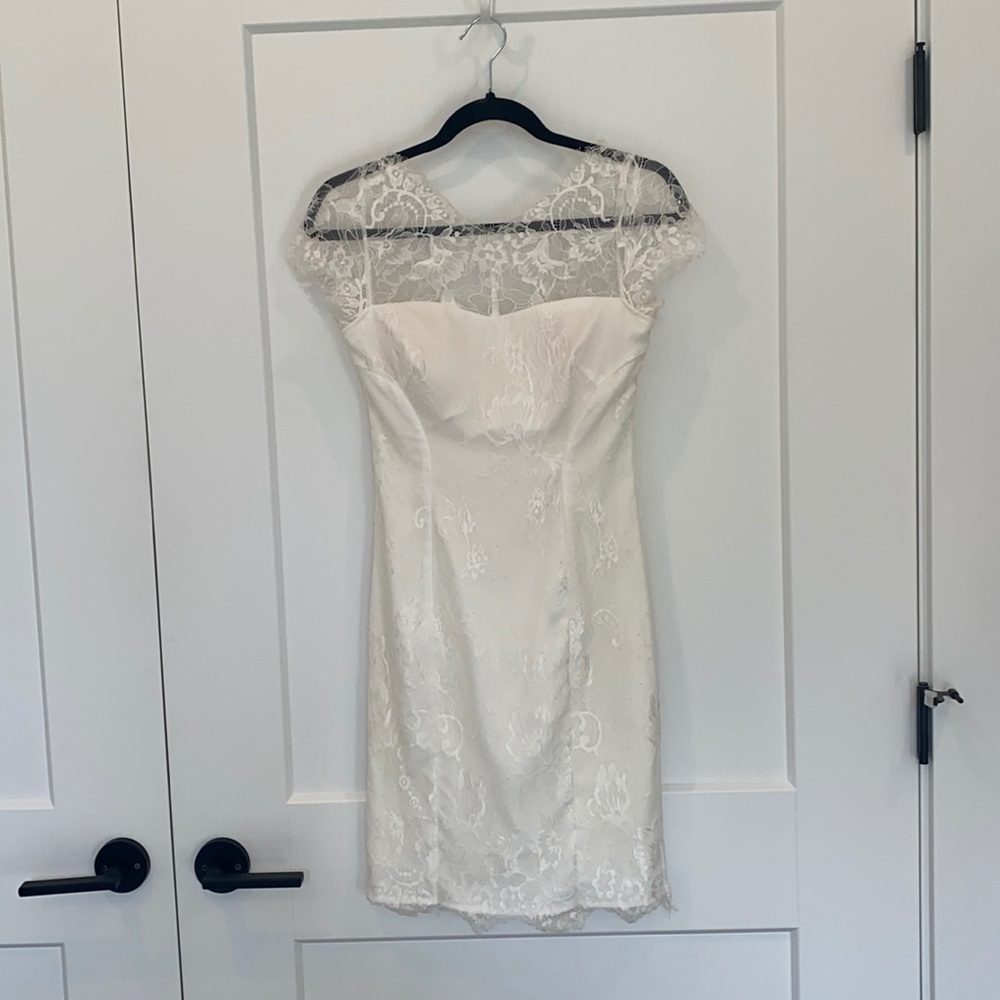 Minuet Eyelash Lace Ivory Dress